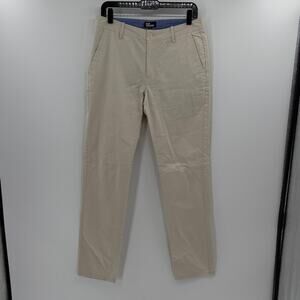 Reyn Spooner Men's Flat Front Chino Pants - Cream - 30
